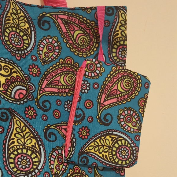 New Paisley Print Canvas Bag - Picture 3 of 4
